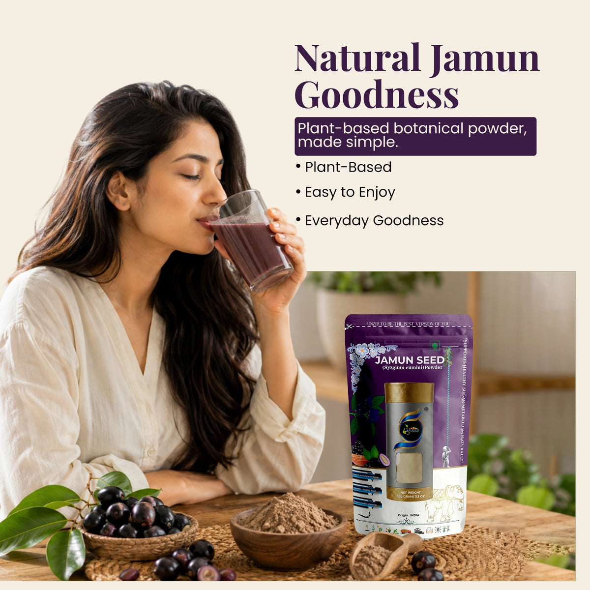 Jamun Seed Powder by Ruphe19 Naturenest, photo 5