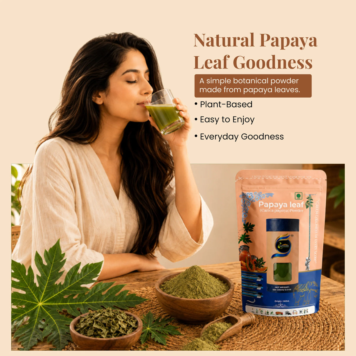 Papaya Leaf Powder by Ruphe19 Naturenest, photo 3