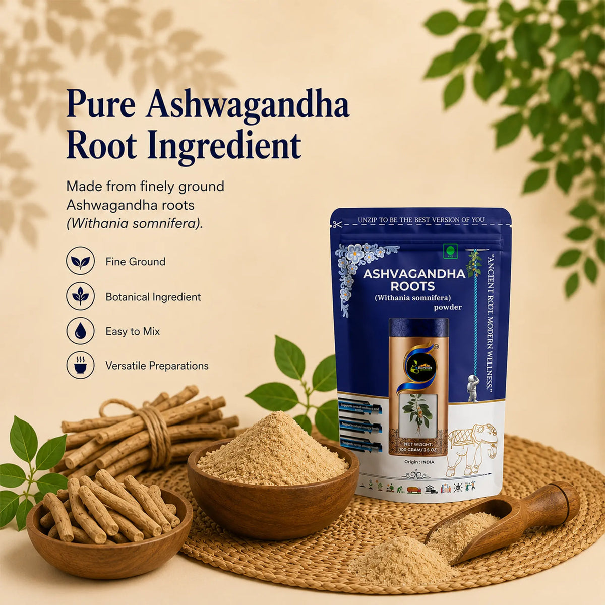 Ashwagandha Root Powder by Ruphe19 Naturenest, photo 3