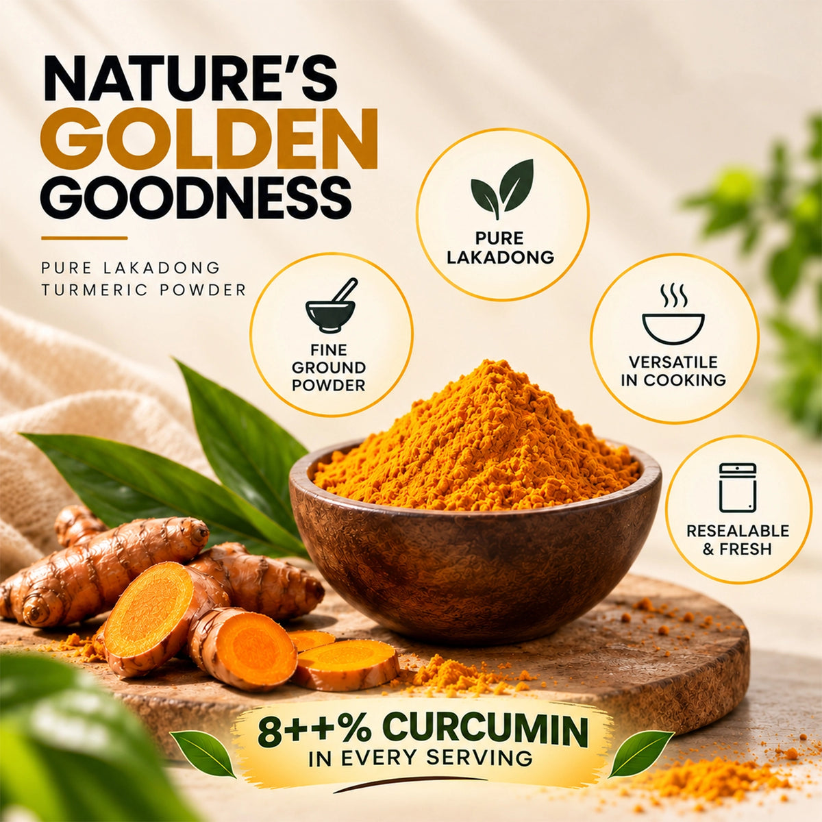 Lakadong Turmeric Powder
