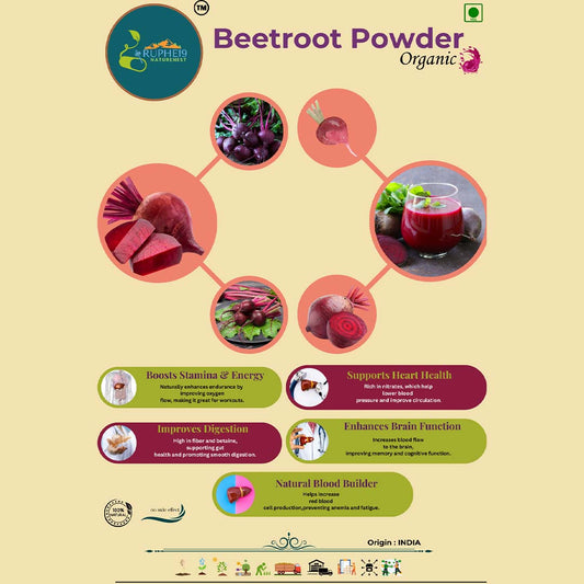 Beetroot Powder – Natural Nitrate Booster for Energy & Glow