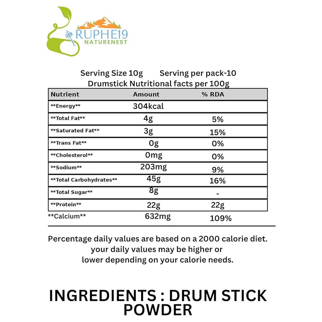Drumstick Powder (Moringa oleifera)