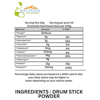 Drumstick Powder (Moringa oleifera)