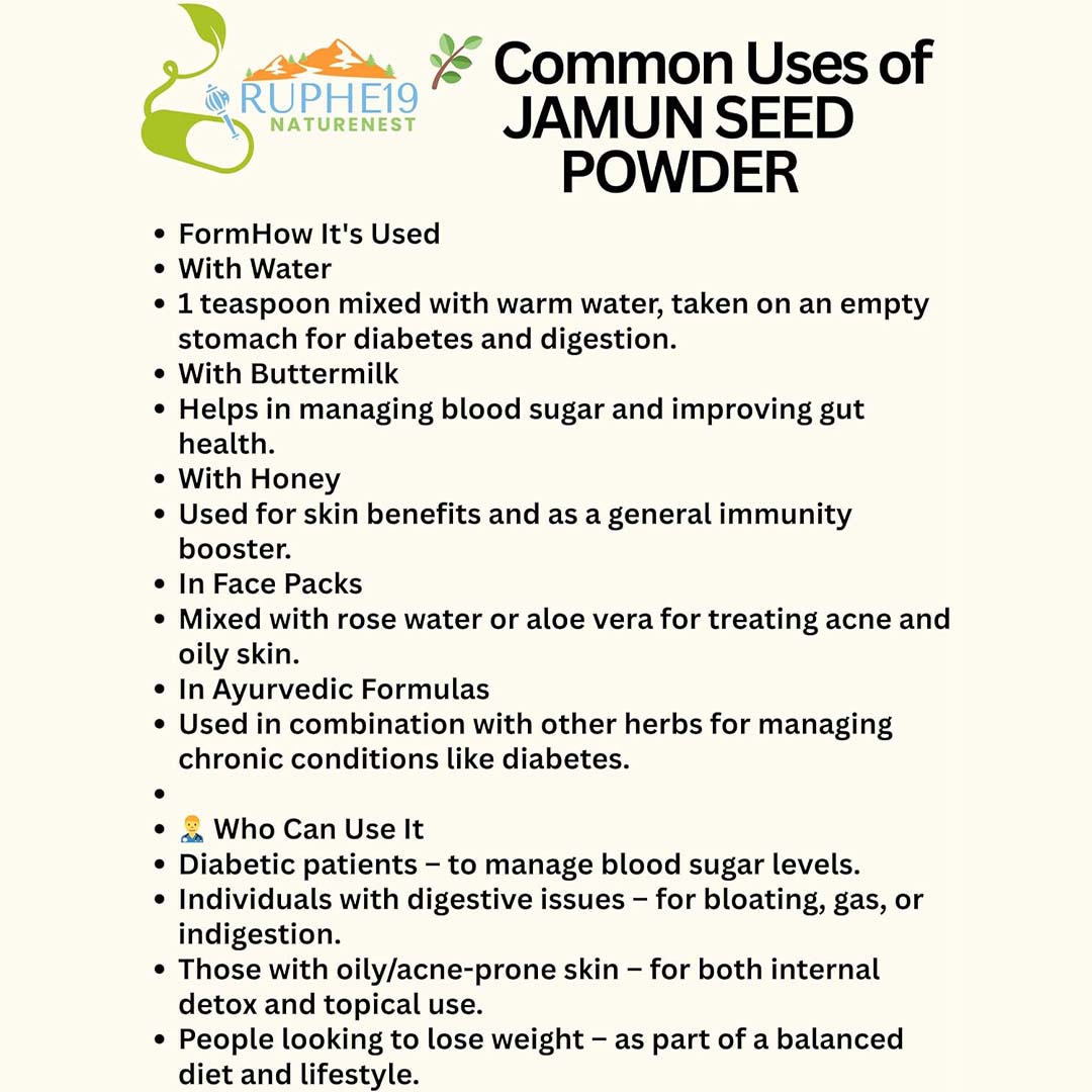 Jamun Seed Powder
