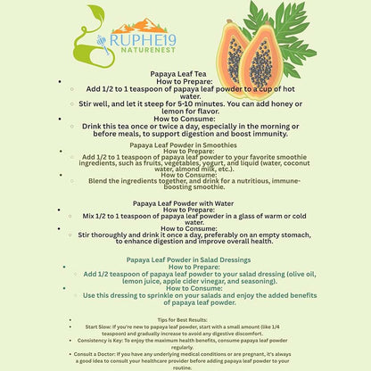 Papaya Leaf Powder